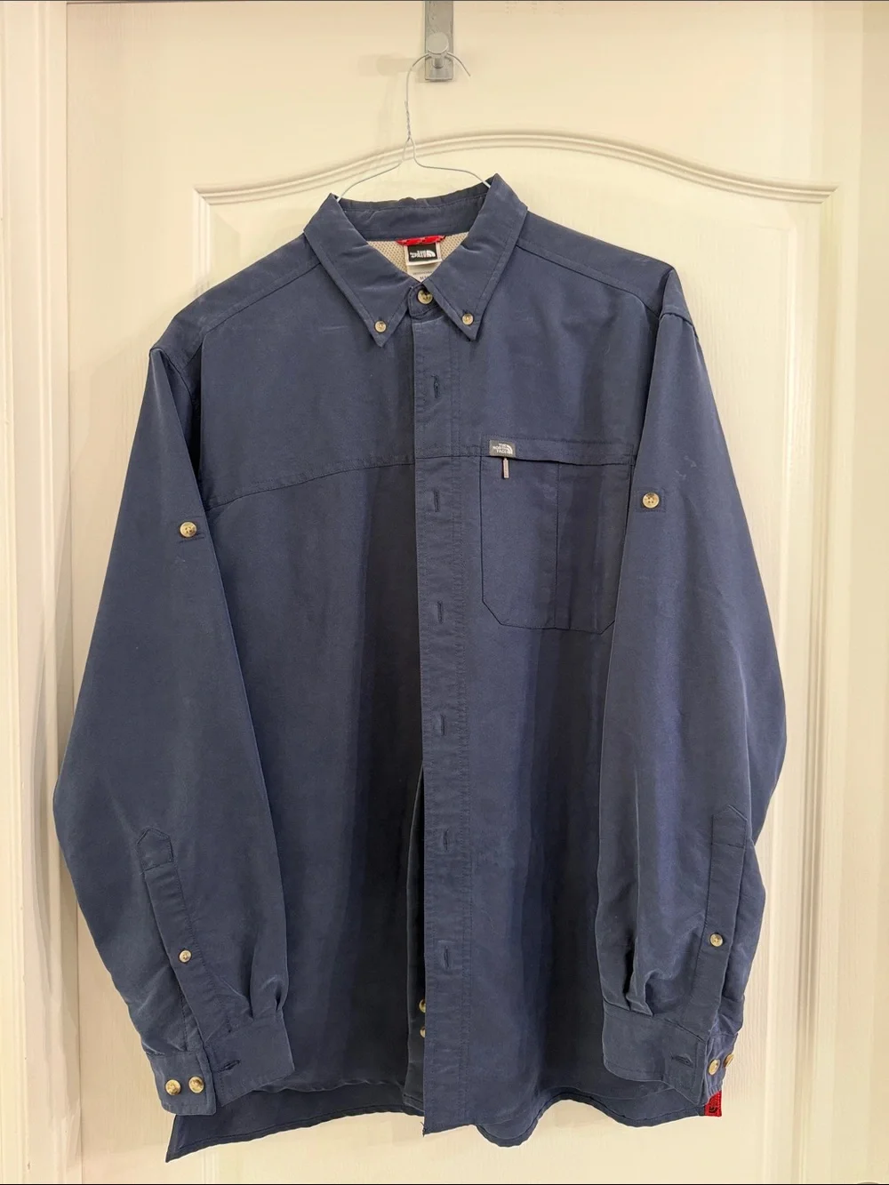 The North Face Men's Navy Blue Button-Up Shirt